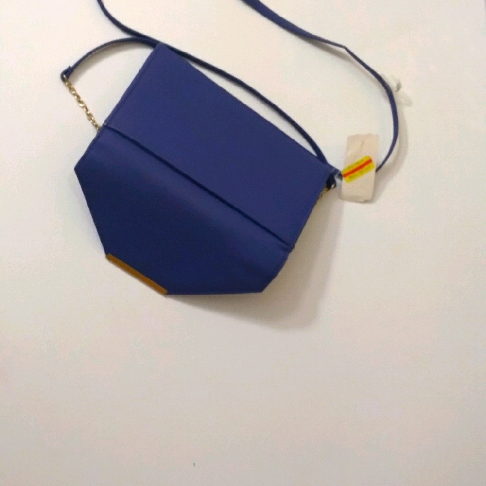 Blue Wallet Size String/Chain Shoulder Purse - Picture 5 of 5